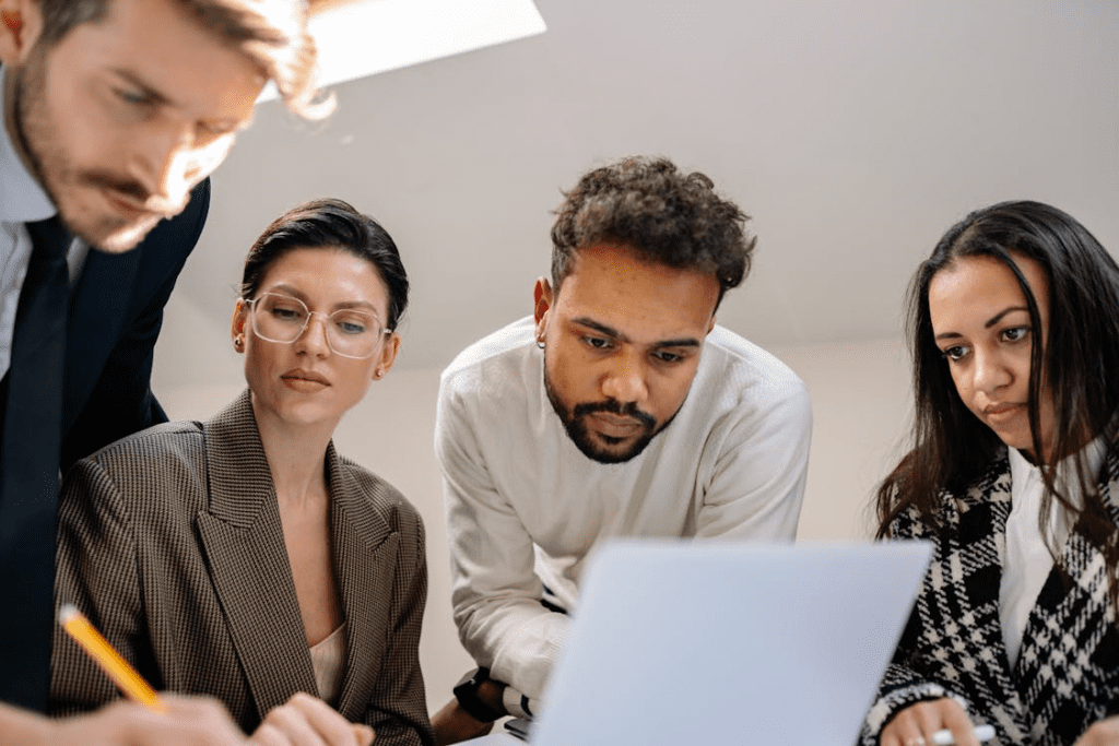 Men and Women Working as a Team